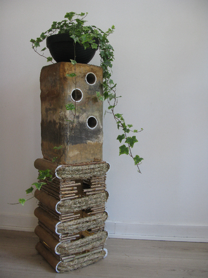 sculpture de terre crue