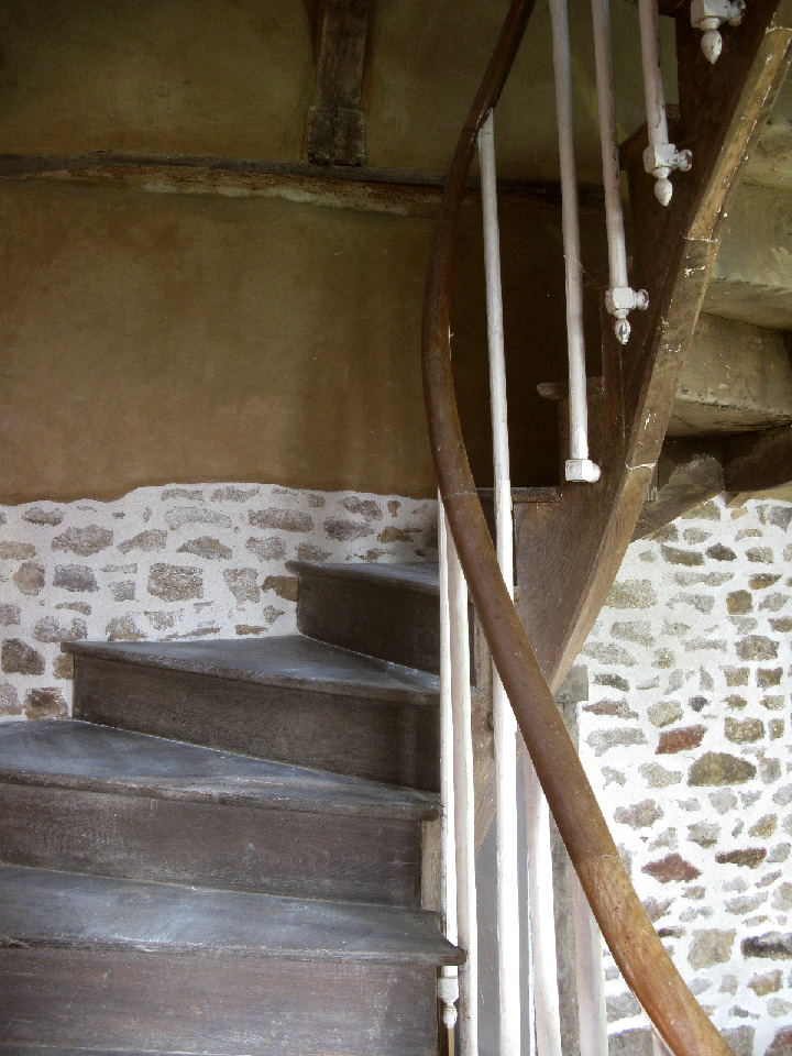 Joints chaux et enduit terre