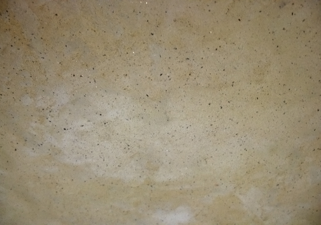 Détail enduit décoratif à la chaux